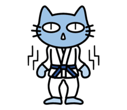taekwon-do cat naekwon 1 sticker #7687426