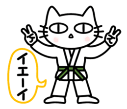 taekwon-do cat naekwon 1 sticker #7687430
