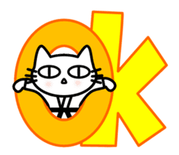 taekwon-do cat naekwon 1 sticker #7687434