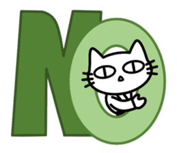taekwon-do cat naekwon 1 sticker #7687435