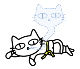 taekwon-do cat naekwon 1 sticker #7687437