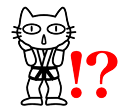 taekwon-do cat naekwon 1 sticker #7687446