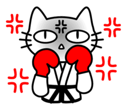 taekwon-do cat naekwon 1 sticker #7687452