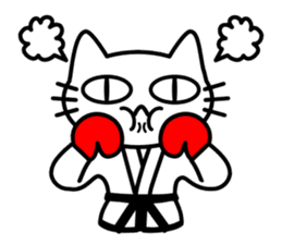 taekwon-do cat naekwon 1 sticker #7687453