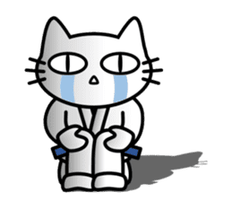 taekwon-do cat naekwon 1 sticker #7687454