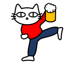 taekwon-do cat naekwon 1 sticker #7687456