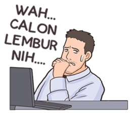 curhatan karyawan sticker #7687608