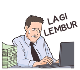 curhatan karyawan sticker #7687609