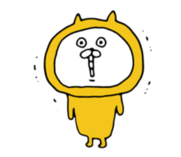 Three-color cat sticker #7687987