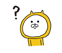 Three-color cat sticker #7688005