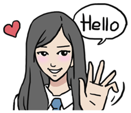 AsB - High School Girls (2 Expression) sticker #7688180