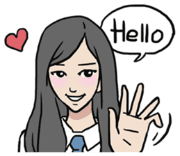 AsB - High School Girls (2 Expression) sticker #7688180