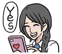 AsB - High School Girls (2 Expression) sticker #7688183