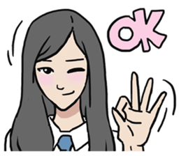 AsB - High School Girls (2 Expression) sticker #7688184