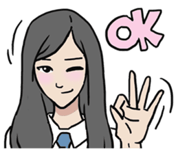 AsB - High School Girls (2 Expression) sticker #7688184