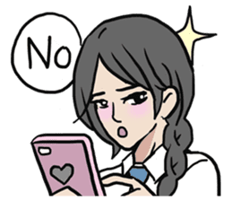 AsB - High School Girls (2 Expression) sticker #7688187