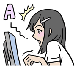 AsB - High School Girls (2 Expression) sticker #7688188