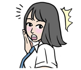 AsB - High School Girls (2 Expression) sticker #7688189