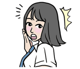 AsB - High School Girls (2 Expression) sticker #7688189