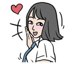 AsB - High School Girls (2 Expression) sticker #7688193