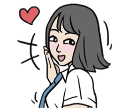 AsB - High School Girls (2 Expression) sticker #7688193
