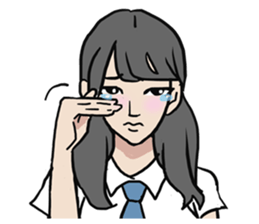 AsB - High School Girls (2 Expression) sticker #7688198