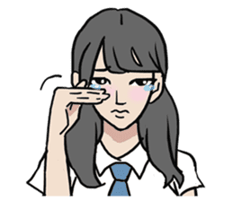 AsB - High School Girls (2 Expression) sticker #7688198