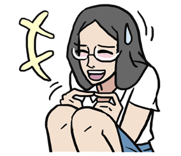 AsB - High School Girls (2 Expression) sticker #7688201