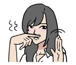 AsB - High School Girls (2 Expression) sticker #7688204