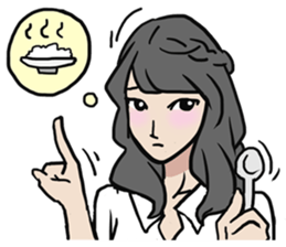 AsB - High School Girls (2 Expression) sticker #7688212