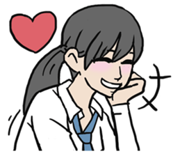 AsB - High School Girls (2 Expression) sticker #7688215