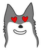 Siberian HuskyEmotions sticker #7688222