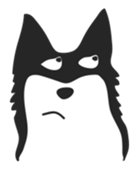 Siberian HuskyEmotions sticker #7688256