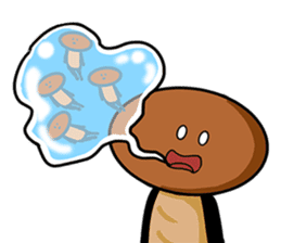 mushroom party namejiro sticker #7688590
