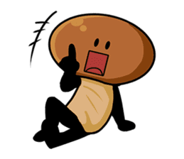 mushroom party namejiro sticker #7688591