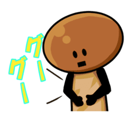mushroom party namejiro sticker #7688598