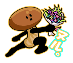 mushroom party namejiro sticker #7688607