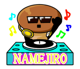 mushroom party namejiro sticker #7688618
