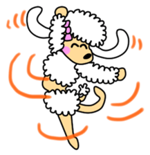 JIN-JIN Poodle Life (2nd) sticker #7688680