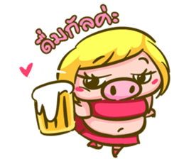 Jessica Lovely Pig sticker #7688914