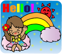 Hawaiian Hula girl,Luana Vol.1 sticker #7689158