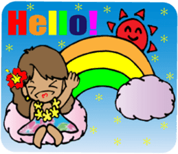 Hawaiian Hula girl,Luana Vol.1 sticker #7689158