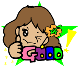 Hawaiian Hula girl,Luana Vol.1 sticker #7689166