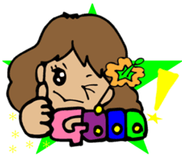 Hawaiian Hula girl,Luana Vol.1 sticker #7689166