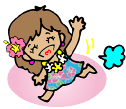 Hawaiian Hula girl,Luana Vol.1 sticker #7689172