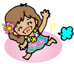 Hawaiian Hula girl,Luana Vol.1 sticker #7689172