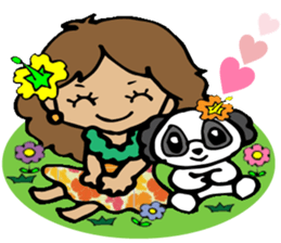 Hawaiian Hula girl,Luana Vol.1 sticker #7689174