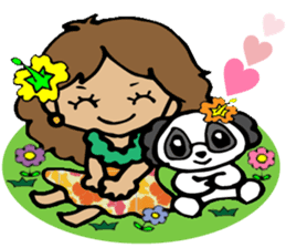 Hawaiian Hula girl,Luana Vol.1 sticker #7689174