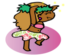 Hawaiian Hula girl,Luana Vol.1 sticker #7689176
