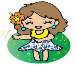 Hawaiian Hula girl,Luana Vol.1 sticker #7689177